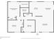 Detailed floor plan showcasing the layout of bedrooms, kitchen, living room, and bathrooms at 23165 Glen Ave, Punta Gorda, FL 33980