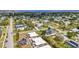 Beautiful aerial shot displaying a diverse residential area with lush landscaping, swimming pools and well-maintained streets at 232 W Henry St, Punta Gorda, FL 33950