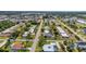 Picturesque aerial view of a residential neighborhood with lush greenery and well-maintained homes, showcasing community charm at 232 W Henry St, Punta Gorda, FL 33950