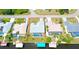 Waterfront home featuring a private screened-in pool and boat dock for enjoying outdoor living at 2399 Bendway Dr, Port Charlotte, FL 33948
