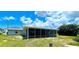 Enjoy outdoor living with the spacious screened-in porch overlooking the backyard at 24239 Yacht Club Blvd, Punta Gorda, FL 33955