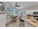 Cozy breakfast nook with views of the landscaped lawn at 24358 Folkstone Ave, Punta Gorda, FL 33980