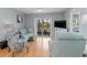 Spacious living room featuring stylish furnishings, sliding glass doors to outdoor space, and an inviting atmosphere at 25275 Rampart Blvd # 1504, Punta Gorda, FL 33983