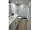 Modern bathroom with white subway tile shower and sleek vanity at 3548 Mondovi Ct, Punta Gorda, FL 33950