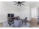 Functional office space with desk setup, comfortable seating, and ample storage, ideal for working from home at 3548 Mondovi Ct, Punta Gorda, FL 33950