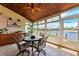 Relaxing screened-in lanai with views of the canal and waterfront property at 3800 Bal Harbor Blvd # 414, Punta Gorda, FL 33950