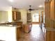 Gourmet kitchen featuring custom cabinets, stainless steel appliances, and a central island at 4150 Enclave Pl, Punta Gorda, FL 33980