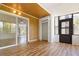 Enclosed sunroom with wood ceiling and large windows, offering great views to the outside at 4346 Rayfield Dr # 4346, Sarasota, FL 34243