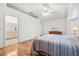View of the main bedroom from the corner showing a walk-in closet and an ensuite bath at 7334 N Tulip Tree, Punta Gorda, FL 33955