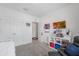 Bedroom featuring a ceiling fan and patriotic decor at 7652 Mikasa Dr, Punta Gorda, FL 33950