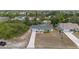 Aerial view of a single-story home, highlighting the property's location and surrounding neighborhood at 10133 Gulfstream Blvd, Englewood, FL 34224