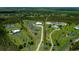 Expansive aerial view of a home on acreage, showcasing lush landscaping and serene surroundings at 17400 White Water Ct, Punta Gorda, FL 33982