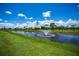 Lovely water feature in a luscious green backyard at 17400 White Water Ct, Punta Gorda, FL 33982