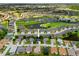 Community aerial view with golf course and ponds showcasing the desirable neighborhood and surrounding landscape at 1812 Birmingham Blvd, Punta Gorda, FL 33980