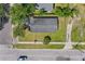 A bird's eye view of the property highlighting the lot, landscaping, and street access at 2101 W Cherry St, Tampa, FL 33607