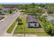 View of the property from above, showcasing its street access and well kept lawn at 2101 W Cherry St, Tampa, FL 33607