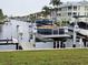 View of the canal featuring a boat lift and dock at 311 Garvin St # 405B, Punta Gorda, FL 33950