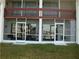 Screened-in patio with sliding glass doors and a view of the waterfront at 311 Garvin St # 405B, Punta Gorda, FL 33950