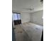 Bedroom with neutral walls, ceiling fan, window with curtains and carpeted floors at 4424 Baroda Ave, North Port, FL 34287