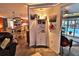 Open-concept living space next to a pool area, seamlessly integrating indoor and outdoor living at 107 Sinclair Se St, Port Charlotte, FL 33952