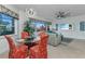 Open living and dining area, with stylish decor and great natural light at 1499 Nuremberg Blvd, Punta Gorda, FL 33983