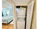 Convenient in-unit stacked washer and dryer in a closet at 1515 Forrest Nelson Blvd # D102, Port Charlotte, FL 33952