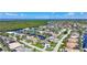 Beautiful aerial view of a waterfront community with lush greenery and canal access, showcasing the scenic location at 1801 Los Alamos Dr, Punta Gorda, FL 33950