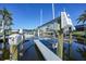 View of boat lift on canal, providing easy access to the water and boating activities at 1801 Los Alamos Dr, Punta Gorda, FL 33950