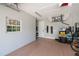 Spacious garage offering ample storage space and natural light at 4294 Wooley Ave, North Port, FL 34287