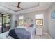 Inviting bedroom offers a serene space with natural light streaming through large windows at 13471 Chenille Dr, Port Charlotte, FL 33981