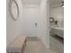 Bright hallway with a view into a bedroom and stylish decor at 14141 Heritage Landing Blvd # 912, Punta Gorda, FL 33955