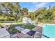 Pool with storage shed and privacy fence at 2031 Backton St, Port Charlotte, FL 33948