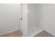 Walk-in shower with white subway tile and a modern design at 2138 Blaser St, Punta Gorda, FL 33980