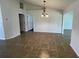 Dining room with chandelier and tile flooring at 2443 Lake View Blvd, Port Charlotte, FL 33948