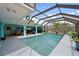 Enclosed pool with views of the outdoor patio and yard at 26125 Copiapo Cir, Punta Gorda, FL 33983