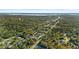 Overhead capture of waterfront homes situated in a lush, green treed neighborhood at 372 Cory St, Port Charlotte, FL 33953
