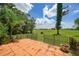 Enjoy relaxing on this backyard patio with beautiful views of the golf course at 3724 Bordeaux Dr, Punta Gorda, FL 33950