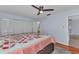 Comfortable bedroom with closet and doorway into the bathroom at 4509 Wynkoop Cir, Port Charlotte, FL 33948