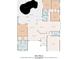 Detailed floor plan showcasing the layout of this spacious home with 3 bedrooms, 2 bathrooms, pool and porch at 5273 Crestline Ter, Port Charlotte, FL 33981