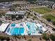 Community waterpark boasts swimming pools, slides, splash pads, and ample deck space for residents to enjoy at 7280 Muncey Rd, North Port, FL 34291
