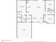 Detailed floor plan outlining the layout of the home, including room dimensions and locations at 7345 Ellis Ln, Port Charlotte, FL 33981