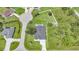An aerial view of a home with a pool and well-maintained yard at 1523 Napoleon Rd, North Port, FL 34288