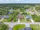 Aerial view of the property showcasing the home's location within a lush, green neighborhood at 2373 Chartwell Ave, North Port, FL 34288