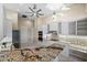 Bright kitchen featuring granite counters, stainless appliances, and ample cabinet space at 3322 Sandpiper Dr, Punta Gorda, FL 33950