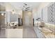 Gourmet kitchen featuring white cabinets, granite countertops, stainless steel appliances, and tile backsplash at 3322 Sandpiper Dr, Punta Gorda, FL 33950