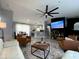 Stylish living space featuring an open layout, modern decor, and a bright, airy atmosphere at 4854 Flamlau Ave, North Port, FL 34287