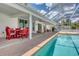 Beautiful pool area with plenty of space for entertaining at 871 Columbia St, Port Charlotte, FL 33948