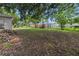 A spacious backyard with mature trees, ready for outdoor enjoyment at 879 E Seminole Dr, Venice, FL 34293