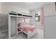 bedroom with a bunkbed, closet and window at 2477 Gabel Oak Dr, North Port, FL 34289