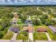 Aerial shot of home on landscaped lot in community at 4038 Corydon Ave, North Port, FL 34286